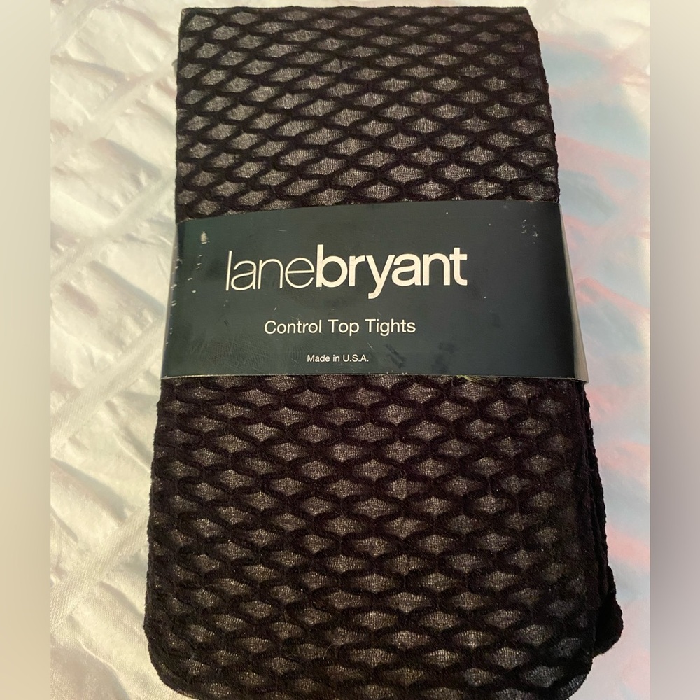 Lane Bryant Black Control Top Tights